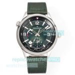 V+Factory Swiss Replica Jaeger LeCoultre Polaris Geographic Green Dial Automatic Watch 